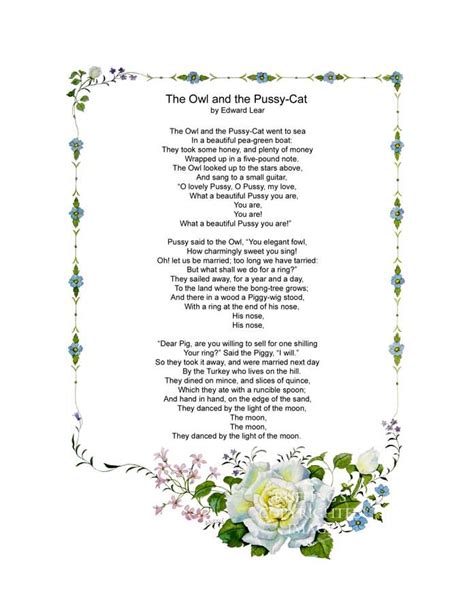 Owl and the Pussycat Poem