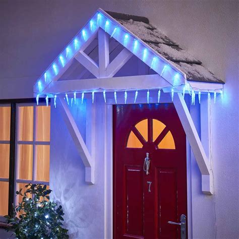 Wilko 50 Outdoor Blue LED Droplet Icicle Lights | Wilko