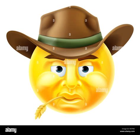 Cowboy Smiley Face Vector Illustration Stock Vector I - vrogue.co