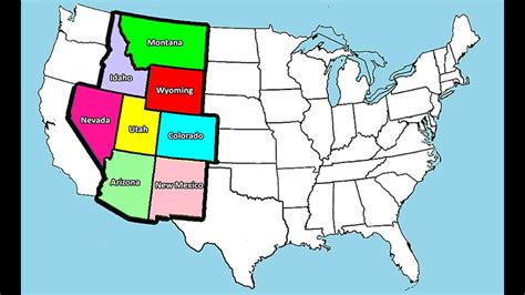 USA, Rocky Mountain States - Rap the Map to learn the states & capitals ...