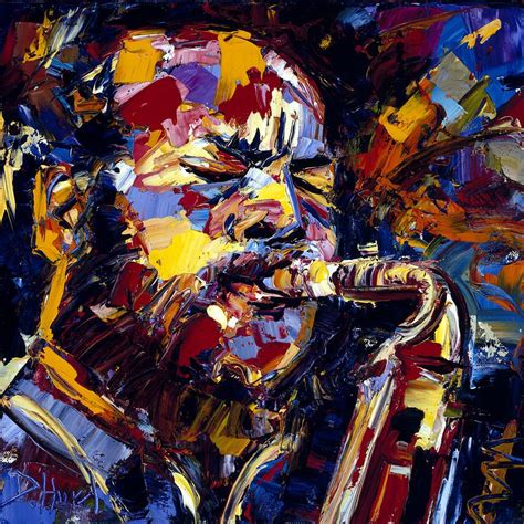 Abstract Jazz Music Art Portrait Painting "Ornette Coleman" by Texas Artist Debra Hurd Purchase ...