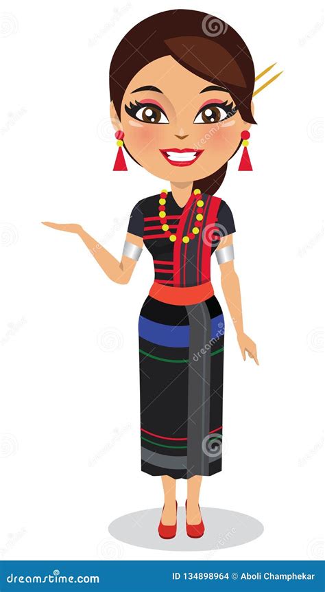 Culture Of Nagaland Vector Illustration | CartoonDealer.com #39715508