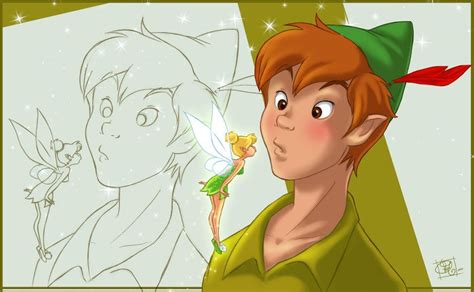 Mmmm Kiss by clefchan.deviantart.com on @deviantART | Disney ♡ Enchanted, Peter Pan, Tinkerbell ...