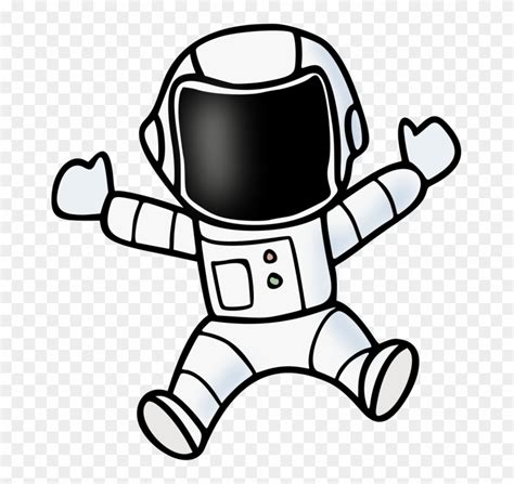 Astronaut Space Suit Outer Space Line Art Can Stock - Clip Art Space Man - Png Download (#77249 ...