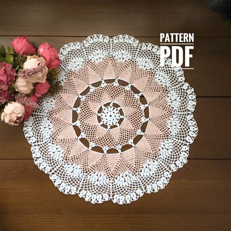 Crochet Thread Patterns Crochet Pattern for Doily Vintage | Etsy