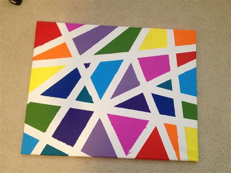 35++ Canvas painting ideas with tape information | thecarpenter