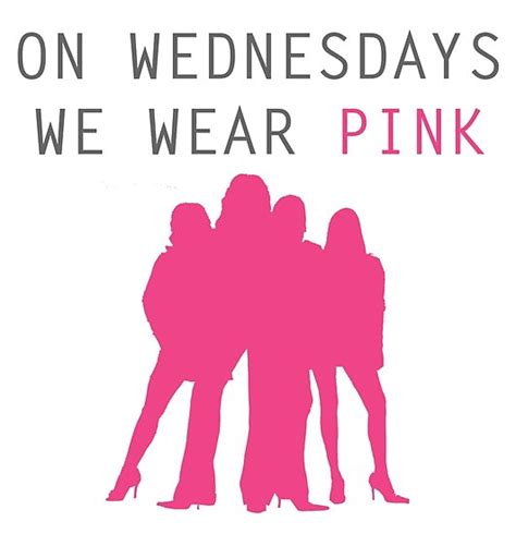 "On Wednesdays we wear pink- Mean Girls" Posters by cathag | Redbubble