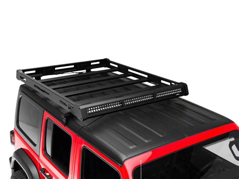 Rough Country Jeep Wrangler Roof Rack System with Black-Series LED ...