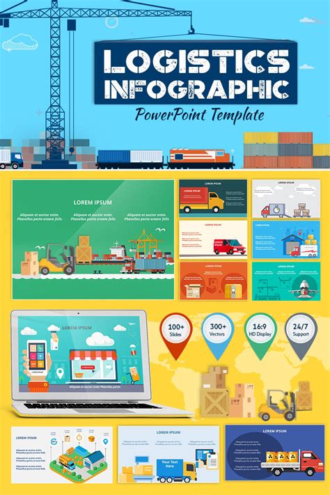 Logistics Infographic Set PowerPoint Template #71324