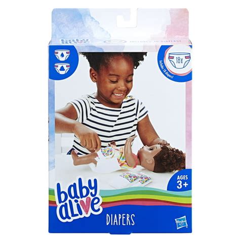 Baby Alive Doll Diapers Refill Pack, Includes an 18 pack of Diapers ...