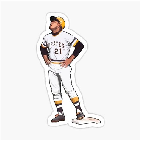 "Roberto Clemente #21 Legend Era" Sticker for Sale by GoFlex86 | Redbubble