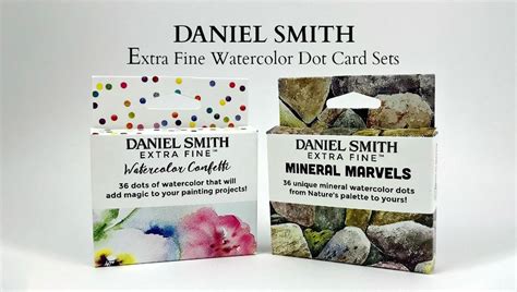 Dot Card Sets - Watercolor Confetti and Mineral Marvels - DANIEL SMITH ...