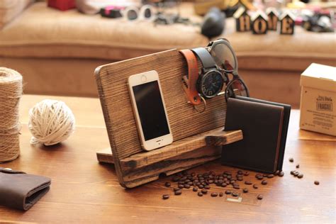 Docking station Phone organizer Cell phone stand Iphone charging station Iphone Docking Statio ...