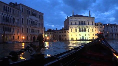 Venice Gondola Ride by night Italy 3 - YouTube