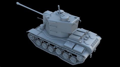 Tank KV-5 - Cartoon version 3D model | CGTrader