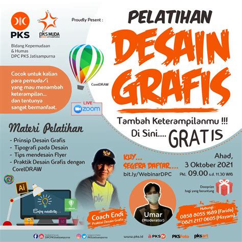 Hadirkan Pemuda Kreatif, PKS Muda Jatisampurna Gelar Pelatihan Desain Grafis - DPD PKS Kota Bekasi