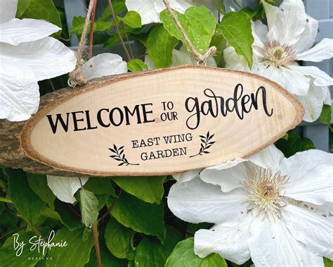 Personalised Garden Sign Wooden Garden Plaque Garden Gifts | Etsy