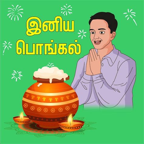 Premium Vector | Pongal wishes