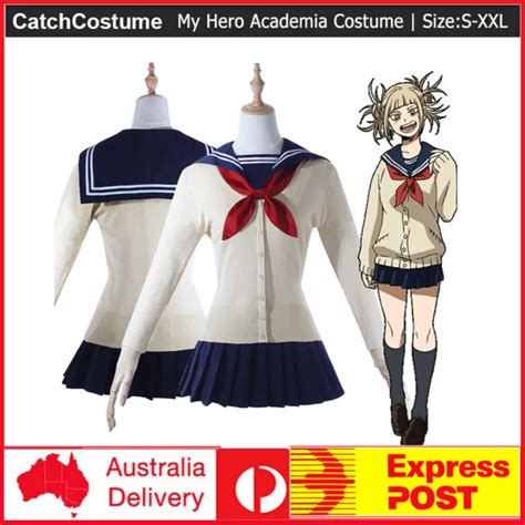 ANIME MY BOKU no Hero Academia Himiko Toga Cosplay Costume Wig JK School Uniform $41.54 ...