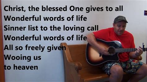 Wonderful Words of Life (hymn lyric video) - YouTube