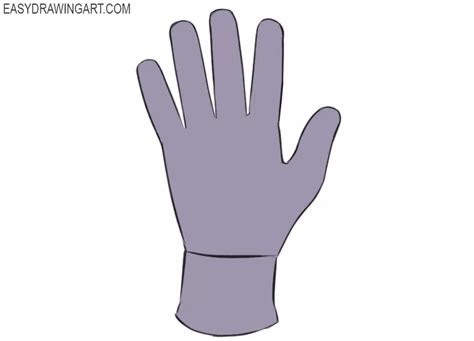 How to Draw a Glove - Easy Drawing Art