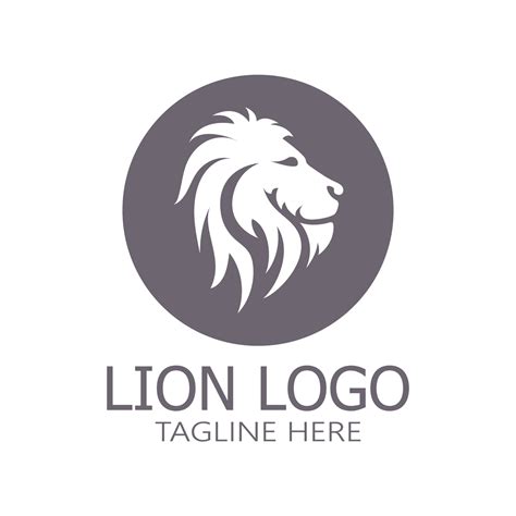 Lion King logo vector illustration design.gold lion king head sign concept isolated black ...