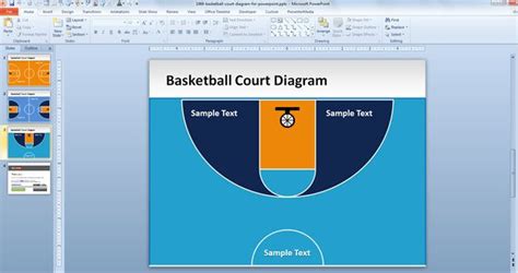 Free Basketball Court Diagram for PowerPoint - Free PowerPoint ...