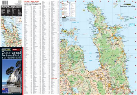 Kiwimaps Coromandel Towns map