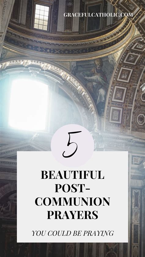 5 Stellar Catholic Prayers for After Communion - Graceful | a Catholic ...