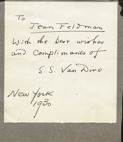 S. S. Van Dine - Autograph Letter Signed 1930 | HistoryForSale Item 200553