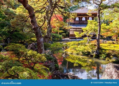 Ginkaku-ji, Officially Known As a Jisho-ji during the Autumn Momiji Season in Kyoto, Japan Stock ...