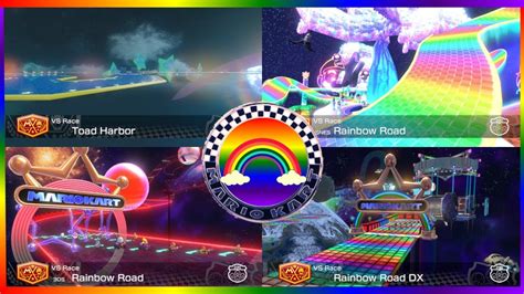 4 Custom RAINBOW ROADS For Mario Kart 8 Deluxe ! - YouTube