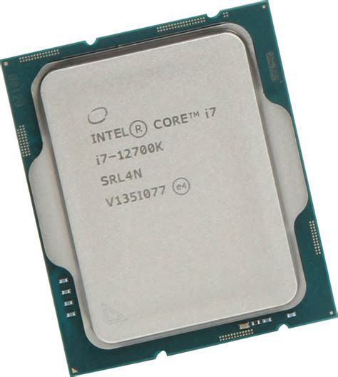 Intel Core i7-12700K LGA 1700 12th Gen Processor, Dual-Channel DDR5-4800 Memory, 3.6 GHz P-Core ...