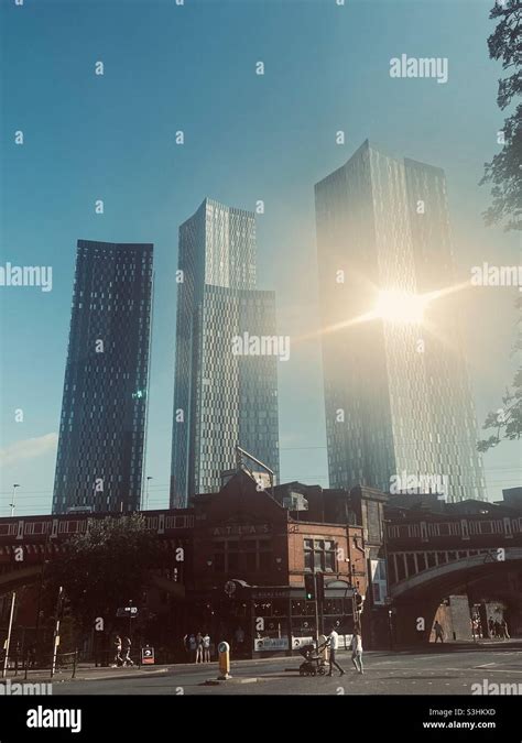 Manchester City centre Stock Photo - Alamy