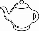 Teapot Printable Coloring Pages sketch template