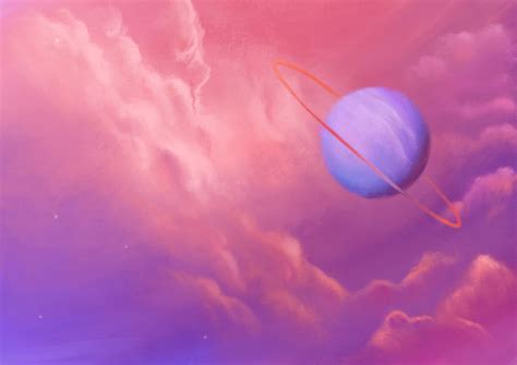 Pink sky | Planet painting, Planets aesthetic drawing, Planets art