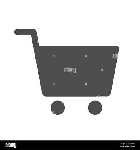 shopping cart silhouette vector icon isolated Stock Vector Image & Art ...