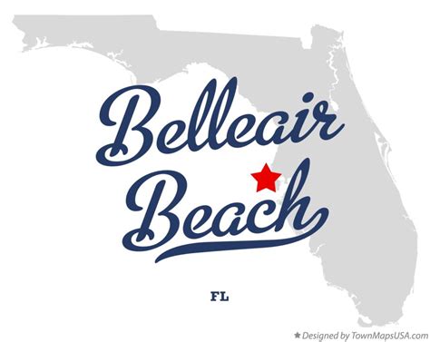 Map of Belleair Beach, FL, Florida