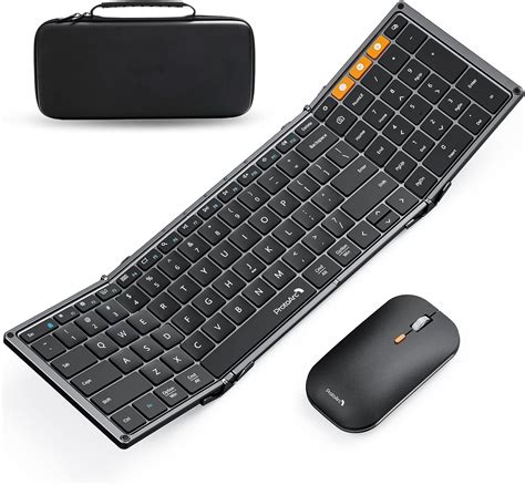 Foldable Keyboard and Mouse, ProtoArc XKM01 Folding Bluetooth Keyboard ...