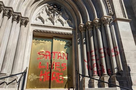 Denver cathedral vandalized with anti-Catholic slogans | CBCPNews