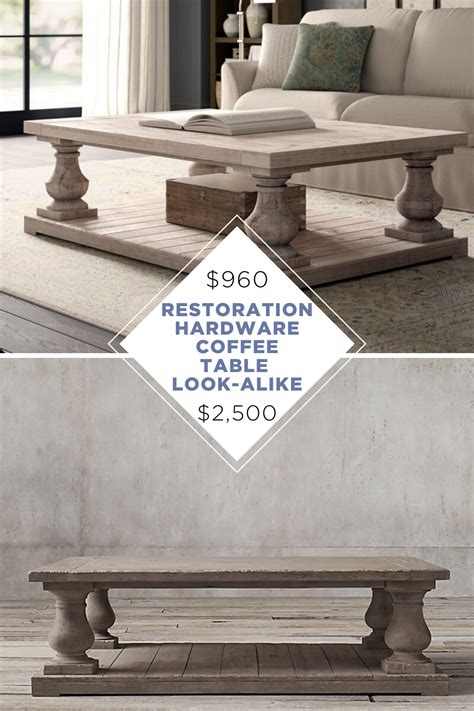 RESTORATION HARDWARE BALUSTRADE COFFEE TABLE COPYCAT — KENDRA FOUND IT | Restoration hardware ...