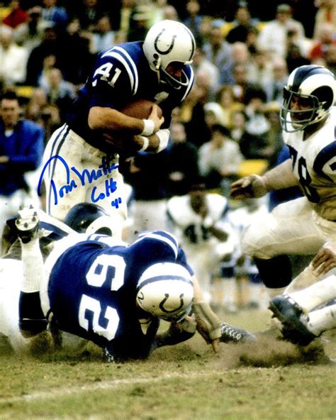 Autographed TOM MATTE 8X10 Baltimore Colts photo - Main Line Autographs