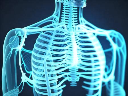 A 3d image of a human body with the skeleton visible Image & Design ID 0000269750 ...