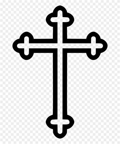 Cross Religion Symbol Byzantine - Catholic Cross Vector Clipart ...