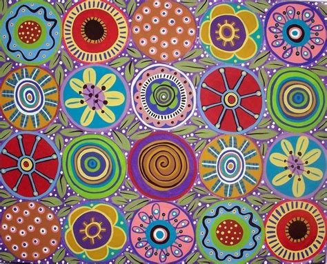 Pin by Tablet Tableta on Art | Folk art painting, Circle art, Flower painting