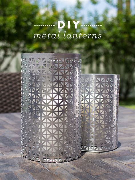 DIY Outdoor Metal Lantern - Sarah Hearts