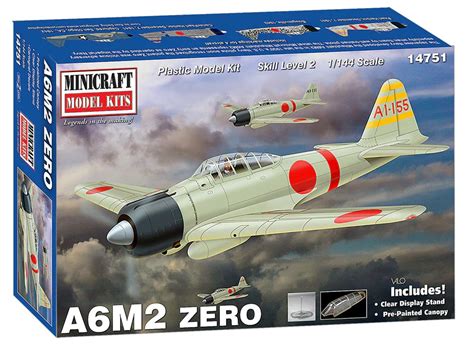 Minicraft 14751 1/144 A6M2 "Zero" Model Kit - Trains And Toy Soldiers