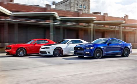 2015 Ford Mustang GT vs. Chevrolet Camaro SS 1LE, Dodge Challenger R/T ...