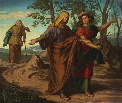 The Visitation of Mary and Elizabeth Painting by Julius Schnorr von Carolsfeld - Pixels