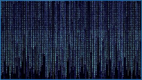 Blue matrix code screensaver - Download free